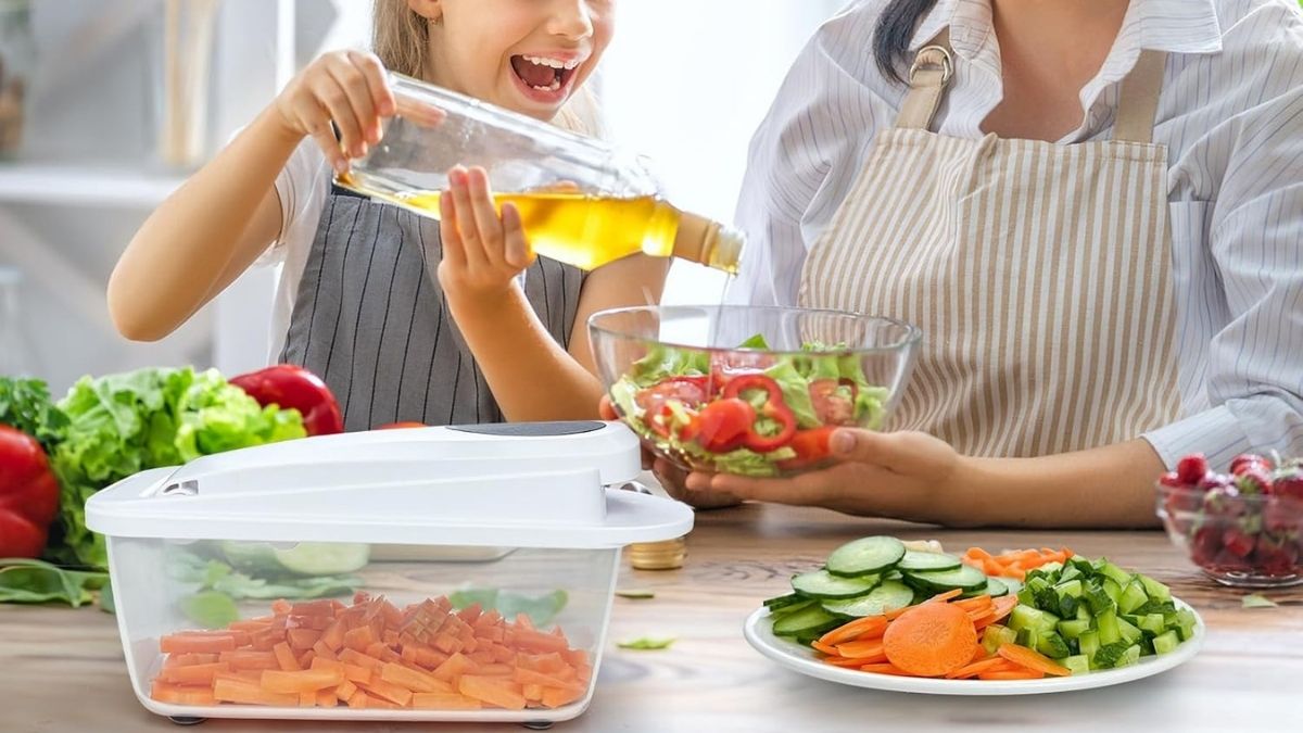 8 Blade All-in-1 Vegetable Chopper Mandoline Slicer